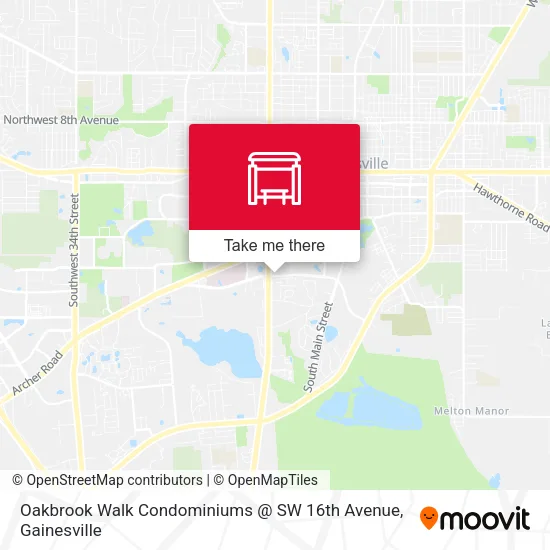 Mapa de Oakbrook Walk Condominiums @ SW 16th Avenue