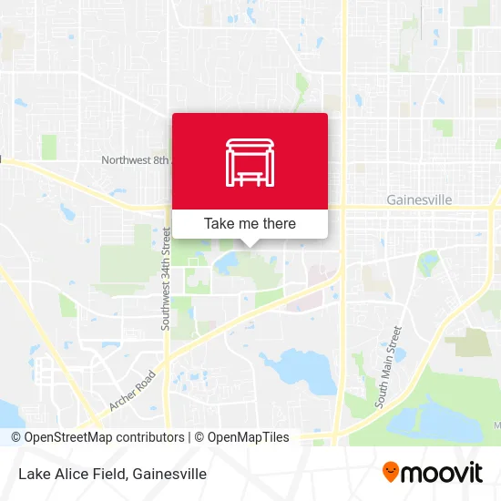 Lake Alice Field map