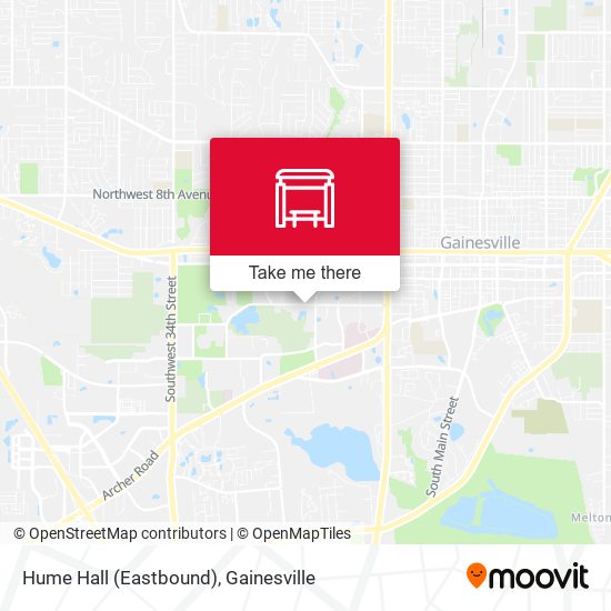 Mapa de Hume Hall (Eastbound)