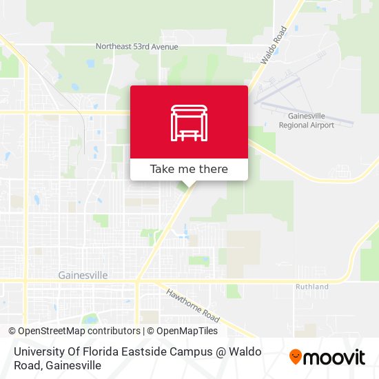University Of Florida Eastside Campus @ Waldo Road map