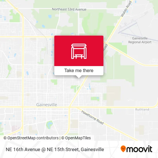 Mapa de NE 16th Avenue @ NE 15th Street
