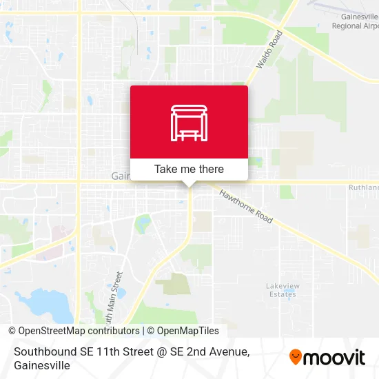 Mapa de Southbound SE 11th Street @ SE 2nd Avenue