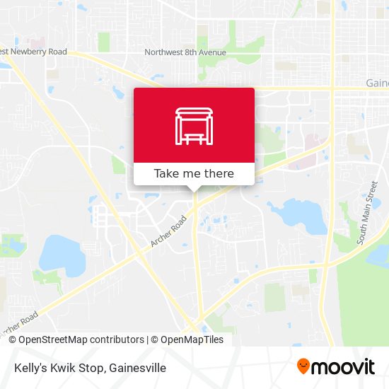 Kelly's Kwik Stop map