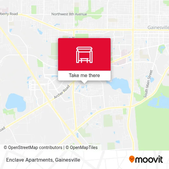 Enclave Apartments map