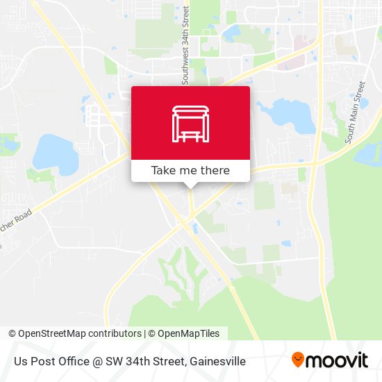 Us Post Office @ SW 34th Street map