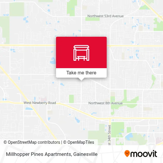 Millhopper Pines Apartments map