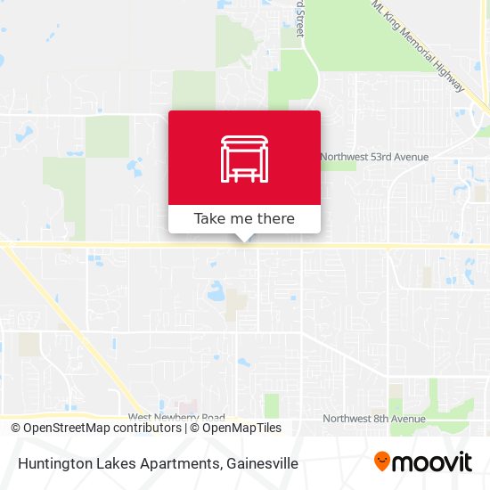 Mapa de Huntington Lakes Apartments