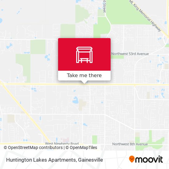 Huntington Lakes Apartments map