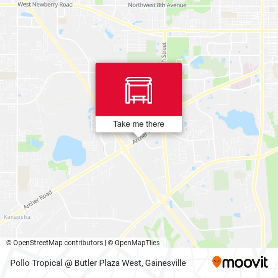 Mapa de Pollo Tropical @ Butler Plaza West