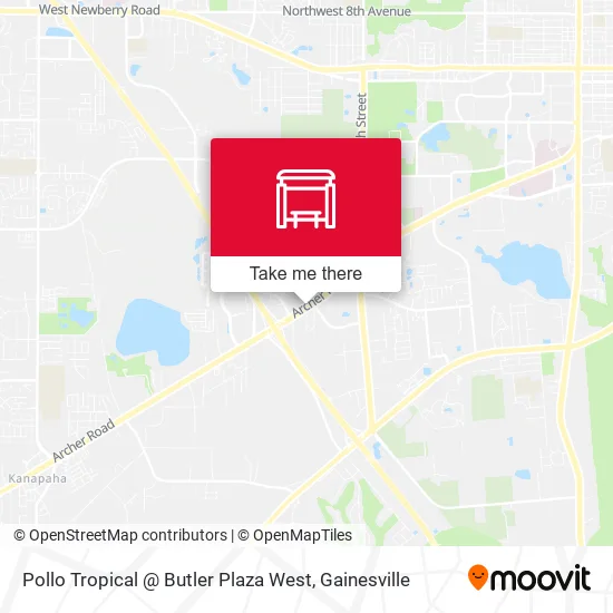Mapa de Pollo Tropical @ Butler Plaza West