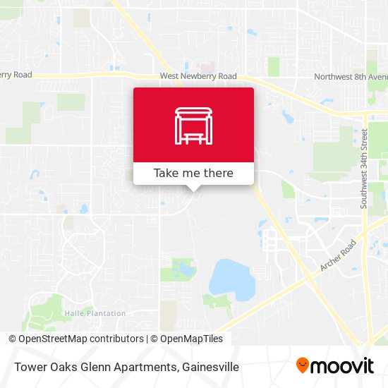 Tower Oaks Glenn Apartments map