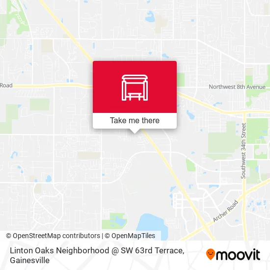 Mapa de Linton Oaks Neighborhood @ SW 63rd Terrace
