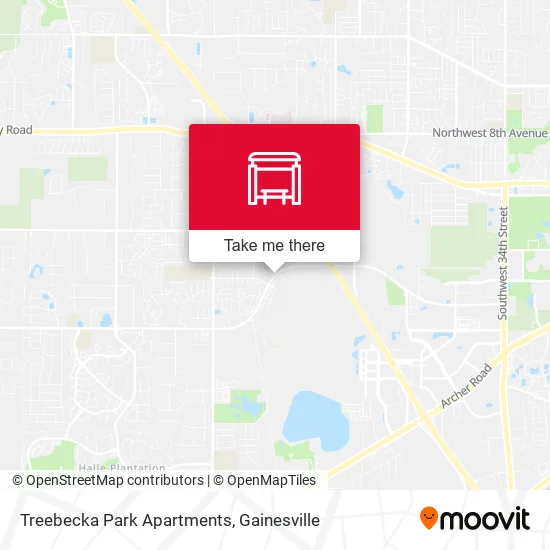 Mapa de Treebecka Park Apartments