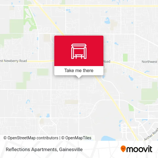 Reflections Apartments map