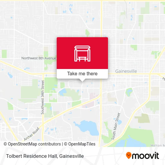 Mapa de Tolbert Residence Hall