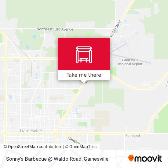 Mapa de Sonny's Barbecue @ Waldo Road
