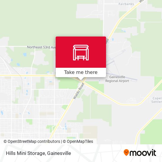 Mapa de Hills Mini Storage