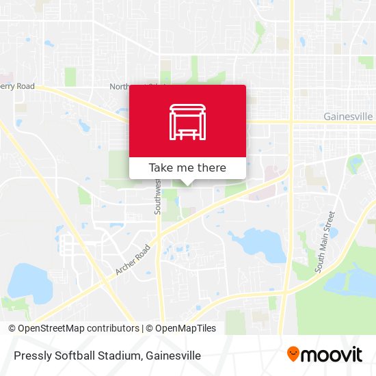 Pressly Softball Stadium map