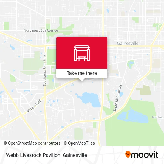 Mapa de Webb Livestock Pavilion