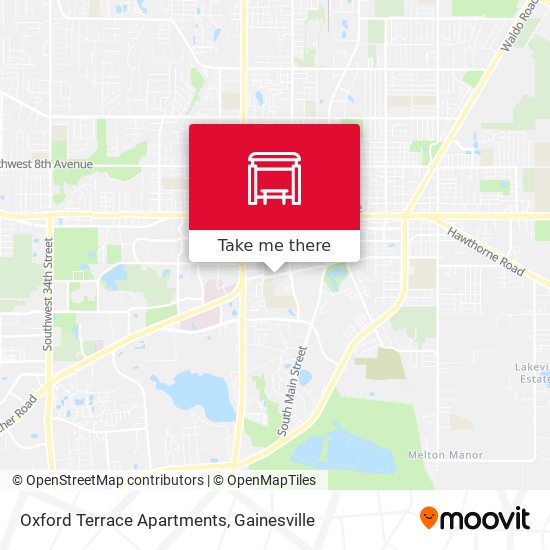 Oxford Terrace Apartments map