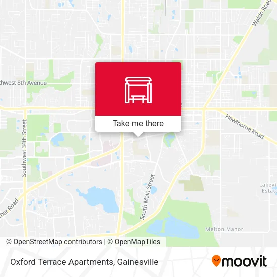 Mapa de Oxford Terrace Apartments