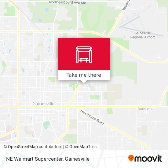 NE Walmart Supercenter map