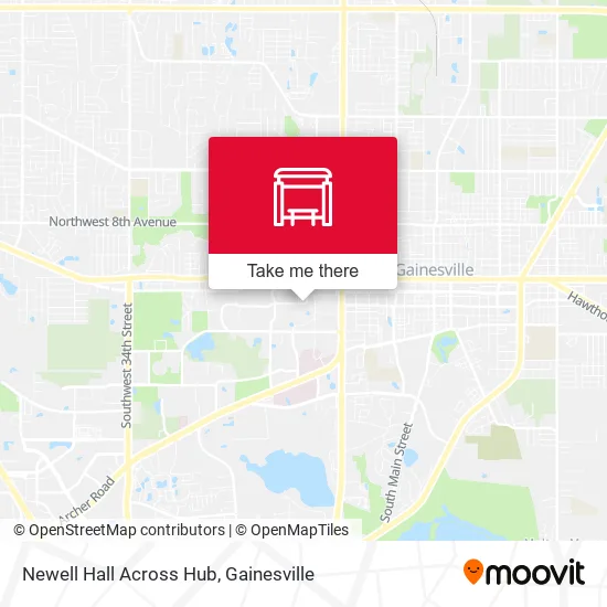 Mapa de Newell Hall Across Hub