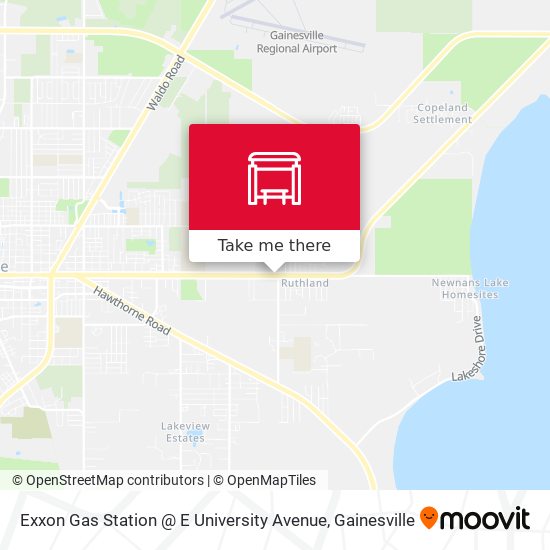 Exxon Gas Station @ E University Avenue map