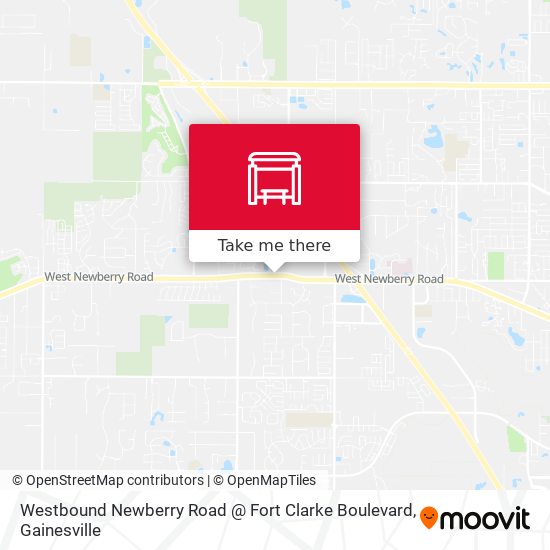 Westbound Newberry Road @ Fort Clarke Boulevard map