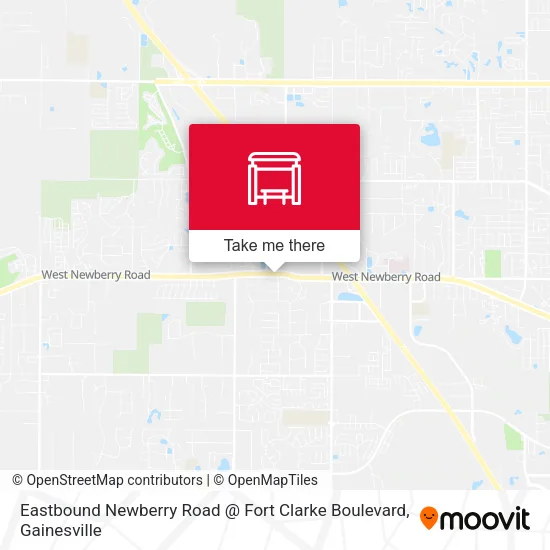 Mapa de Eastbound Newberry Road @ Fort Clarke Boulevard
