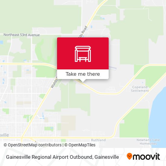 Gainesville Regional Airport Outbound map