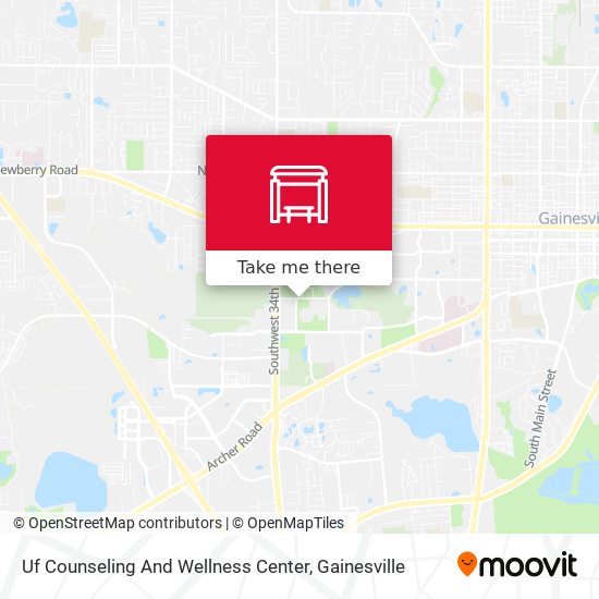 Mapa de Uf Counseling And Wellness Center
