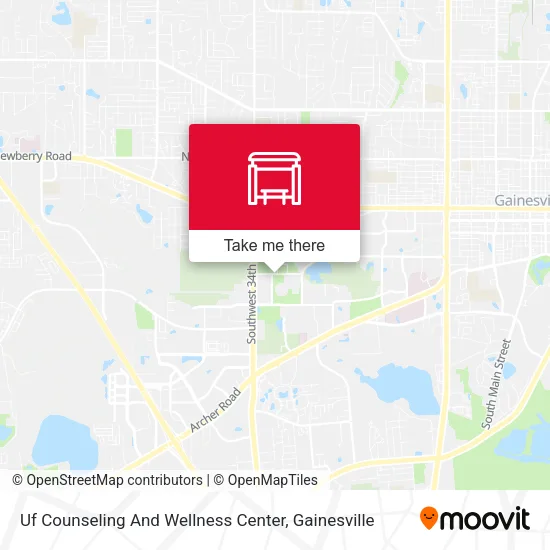 Mapa de Uf Counseling And Wellness Center