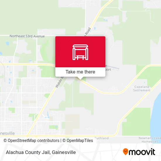Alachua County Jail map
