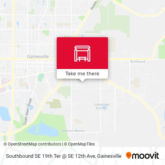 Southbound SE 19th Ter @ SE 12th Ave map