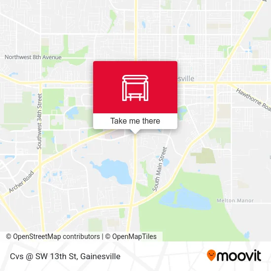 Mapa de Cvs @ SW 13th St