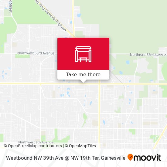 Mapa de Westbound NW 39th Ave @ NW 19th Ter