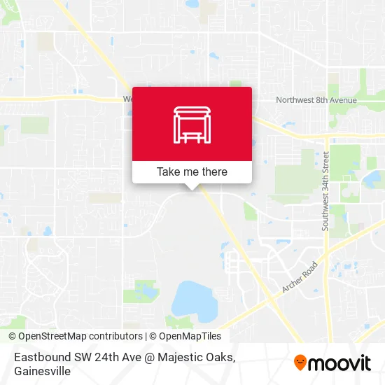 Mapa de Eastbound SW 24th Ave @ Majestic Oaks
