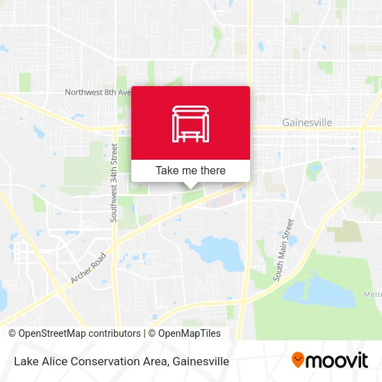 Lake Alice Conservation Area map