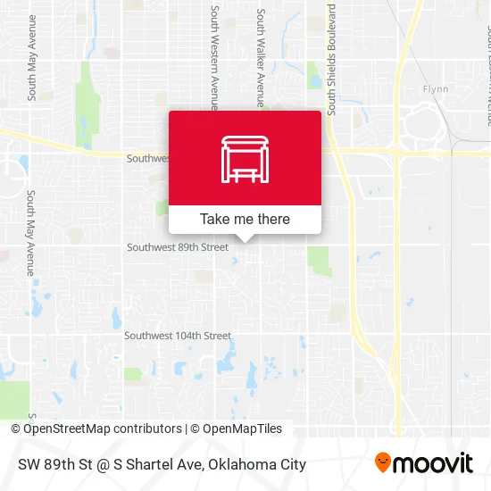 Mapa de SW 89th St @ S Shartel Ave