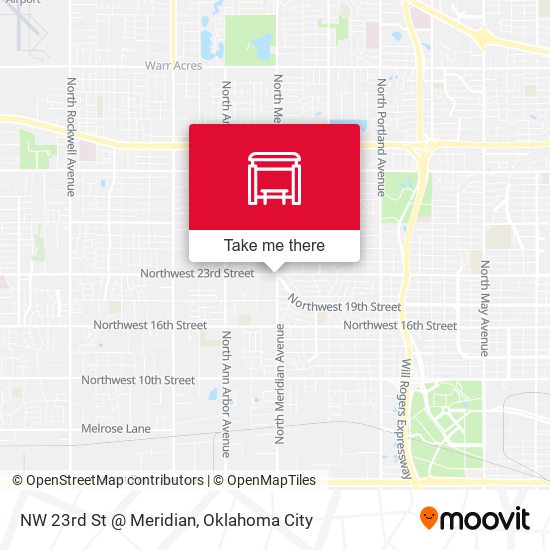 Mapa de NW 23rd St @ Meridian