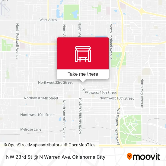 Mapa de NW 23rd St @ N Warren Ave