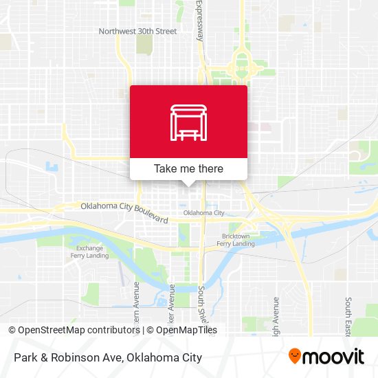 Park & Robinson Ave map