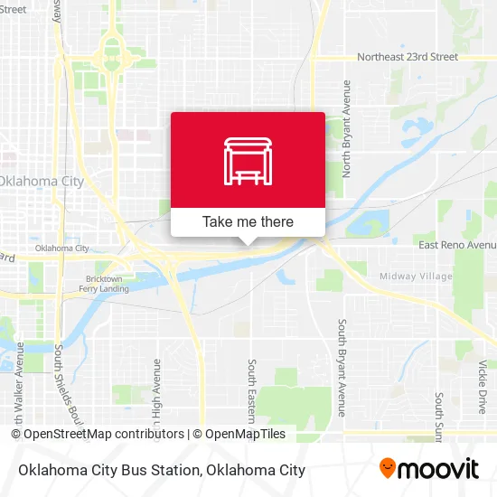 Oklahoma City Bus Station map
