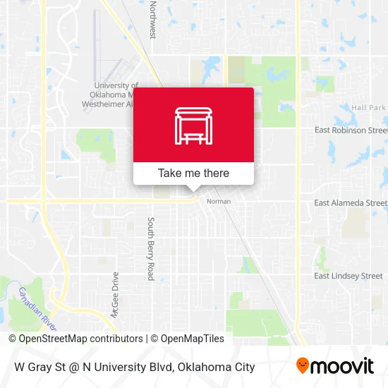 W Gray St @ N University Blvd map
