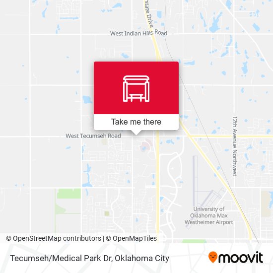 Tecumseh/Medical Park Dr map