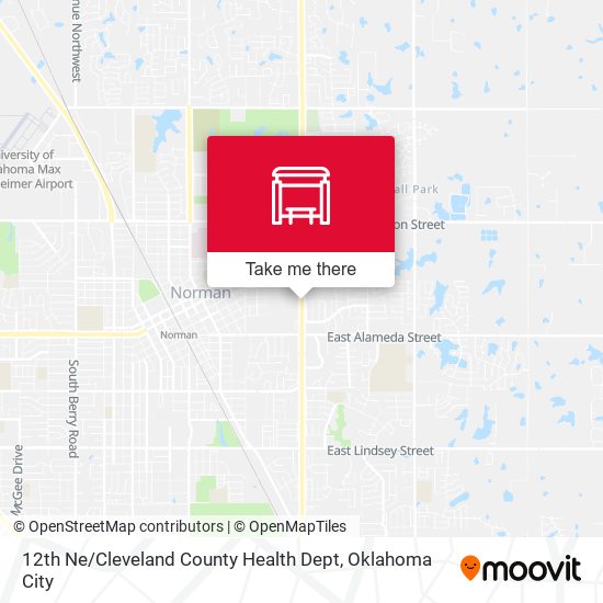 12th Ne / Cleveland County Health Dept map