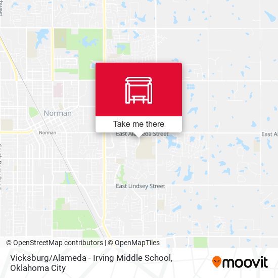 Vicksburg / Alameda - Irving Middle School map