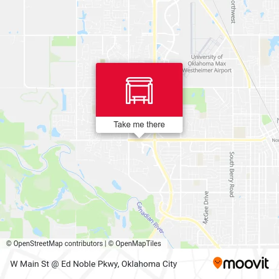 W Main St @ Ed Noble Pkwy map