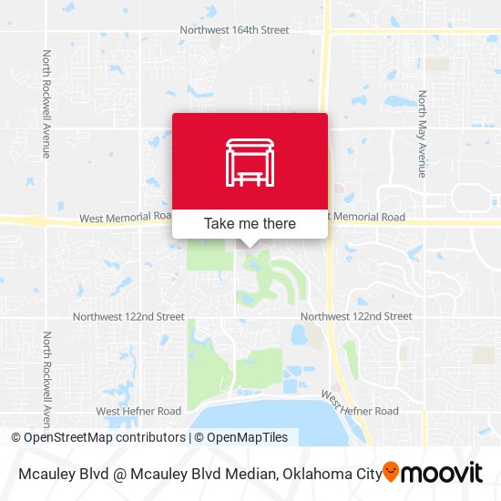 Mapa de Mcauley Blvd @ Mcauley Blvd Median